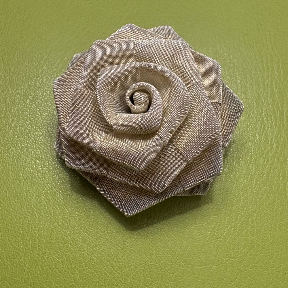 Elegant Fabric Flower Brooch